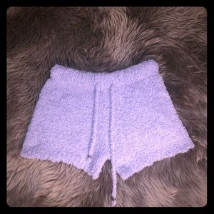 NWT POL fuzzy purple shorts size small